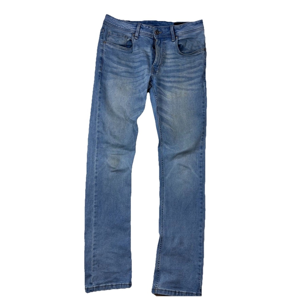 The Perfect Jean NYC Jeans Mens 32x32 Blue Slim Fit Stretch Soft Distressed